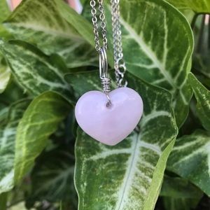 Rose Quartz Heart Necklace
